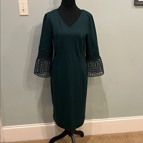 Talbots Dark Green Dress - Picture 1 of 5